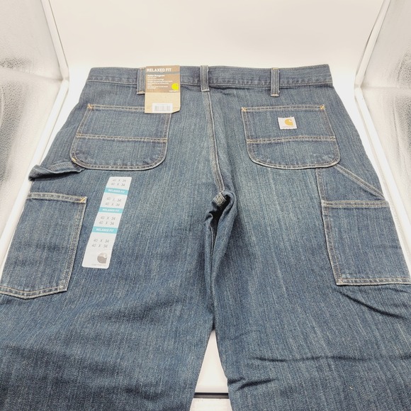 Carhartt Holter Dungaree –‎ Men's Relaxed Fit Canvas Work Pants – 40W x 34L - Picture 6 of 7